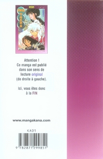 Quatrième de couverture de « Inu Yasha »