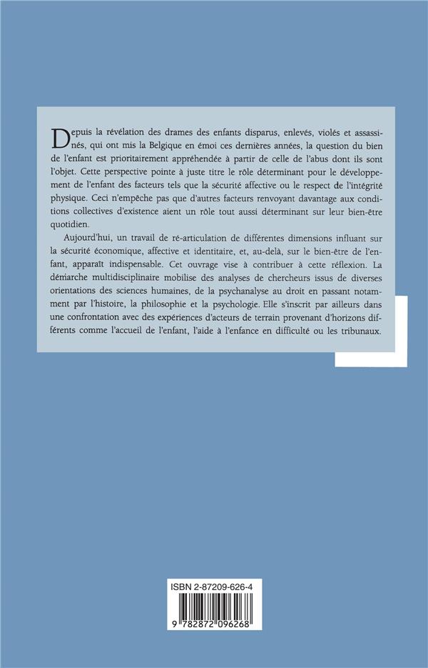 Quatrième de couverture de « ENFANT ENTRE MALTRAITANCE ET PROTECTION »