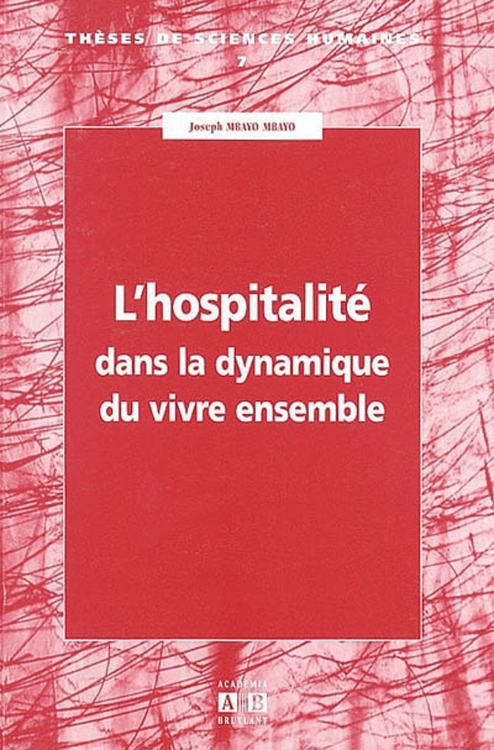Couverture du livre « HOSPITALITE DANS LA DYNAMIQUE DU VIVRE ENSEMBLE », librairie Les Contes Infusés à Corte