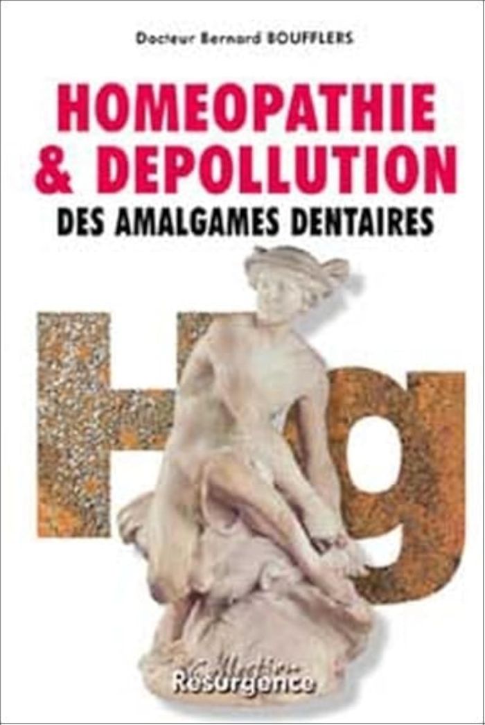 Couverture du livre « HOMEOPATHIE DEPOLLUTION AMALG. DENTAIRES », librairie Les Contes Infusés à Corte