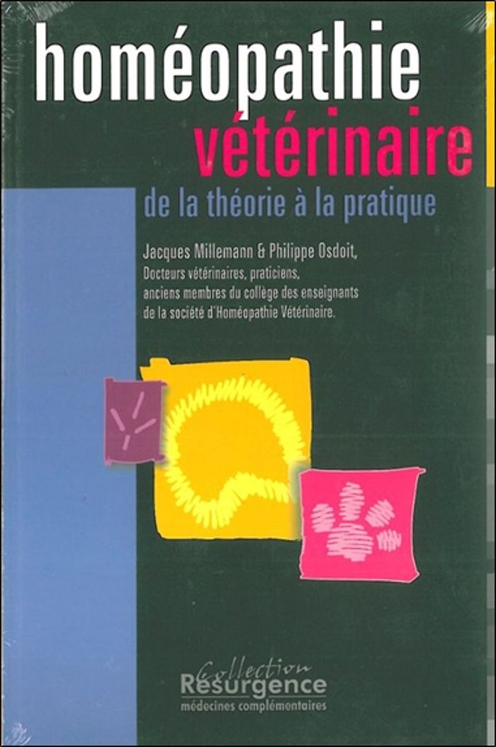 Couverture du livre « HOMEOPATHIE VETERINAIRE - THEORIE PRATIQUE » de Millemann/osdoit, librairie Les Contes Infusés à Corte