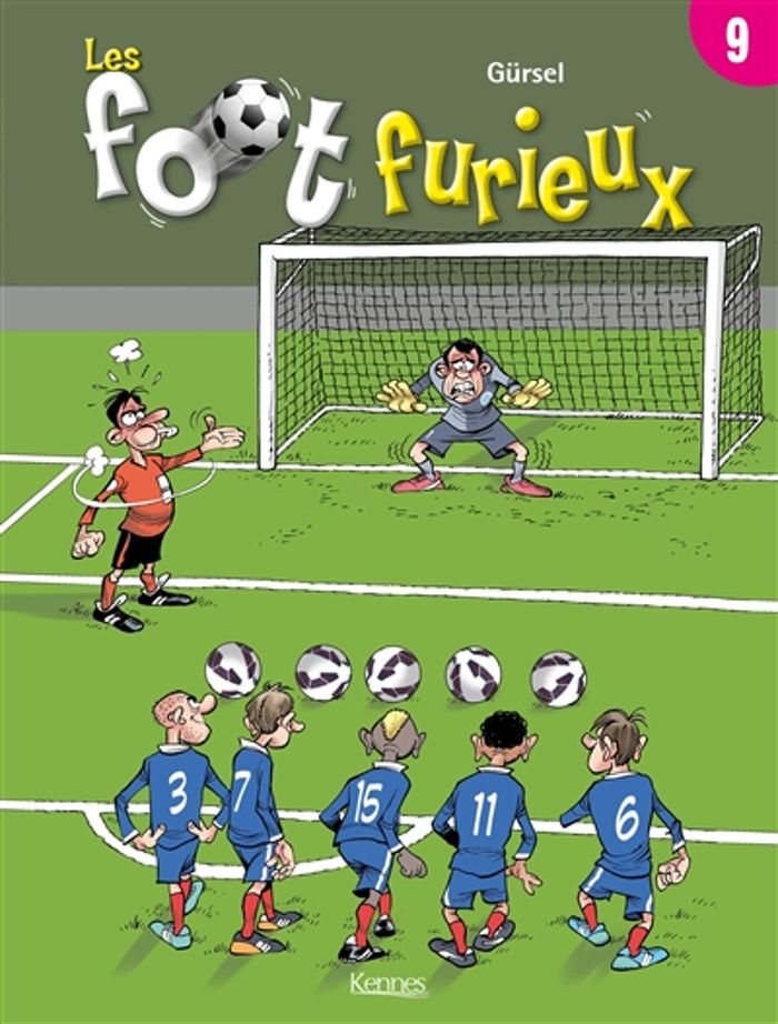 Couverture du livre « LES FOOT FURIEUX T09 » de Gursel, librairie Les Contes Infusés à Corte