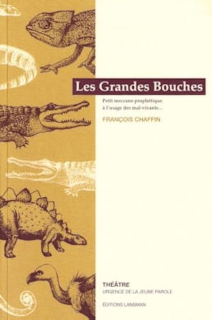 Couverture du livre « LES GRANDES BOUCHES - PETIT MECCANO PROPHETIQUE A L'USAGE DES MAL-VIVANTS » de Francois Chaffin, librairie Les Contes Infusés à Corte