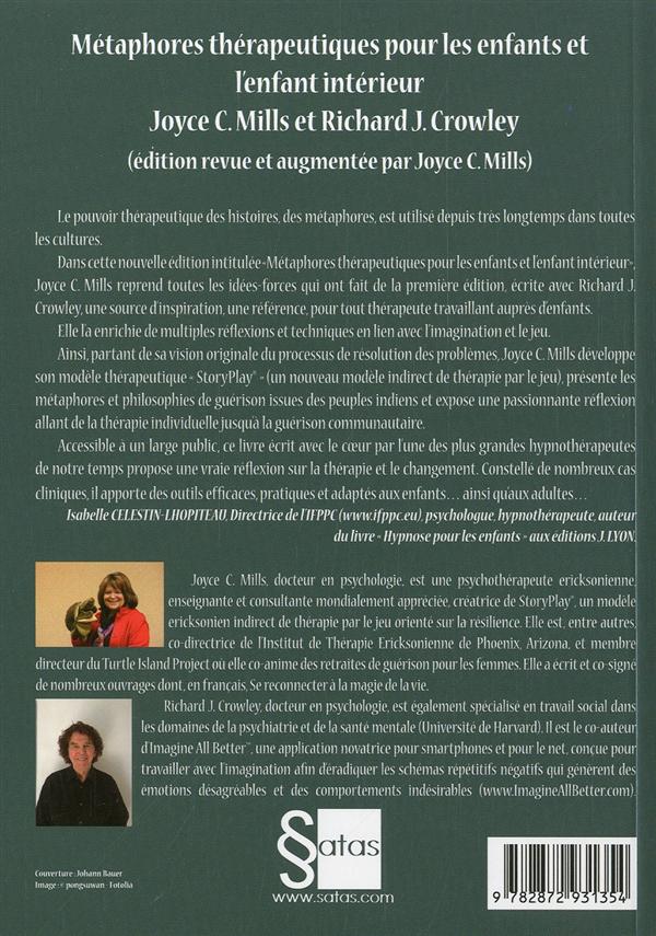 Quatrième de couverture de « METAPHORES THERAPEUTIQUES POUR LES ENFANTS ET L'ENFANT INTERIEUR »