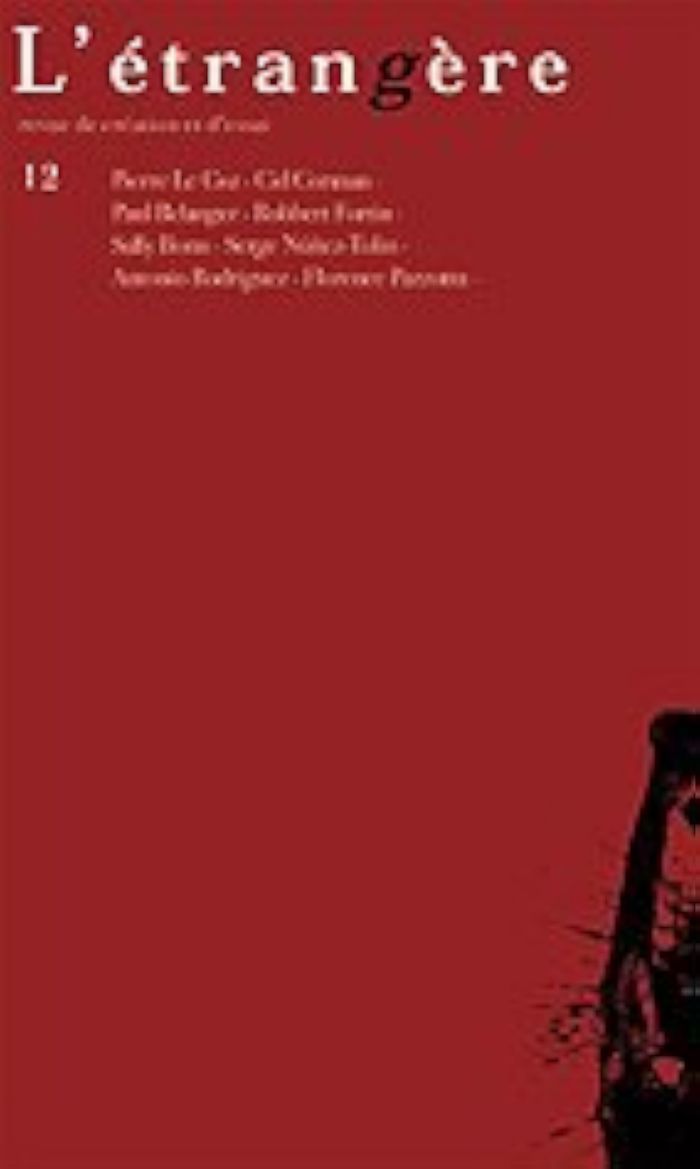 Couverture du livre « L'ETRANGERE N 12 », librairie Les Contes Infusés à Corte