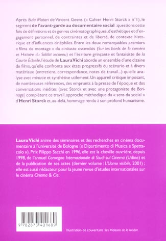 Quatrième de couverture de « HENRI STORCK »