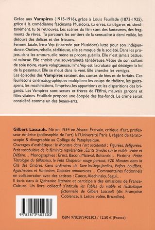 Quatrième de couverture de « LES VAMPIRES DE LOUIS FEUILLADE - COTE FILMS N 12 »