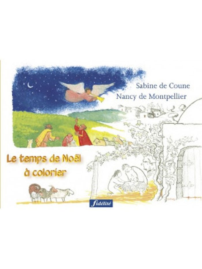 Couverture du livre « LE TEMPS DE NOEL A COLORIER » de Montpellier De, librairie Les Contes Infusés à Corte