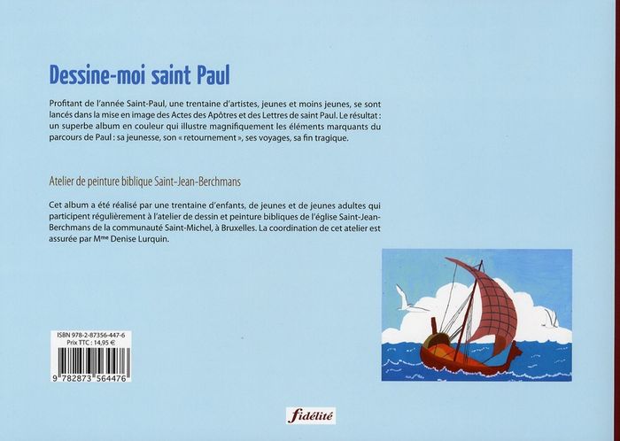 Quatrième de couverture de « DESSINE - MOI SAINT PAUL »