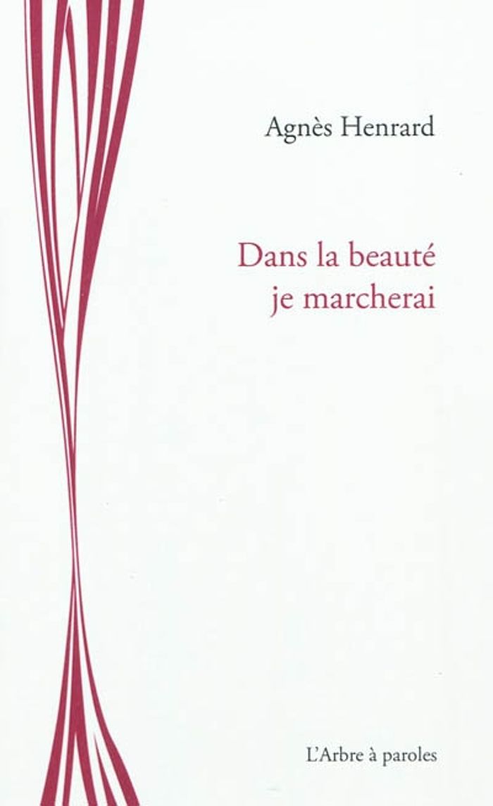 Couverture du livre « DANS LA BEAUTE JE MARCHERAI » de Agnes Henrard, librairie Les Contes Infusés à Corte