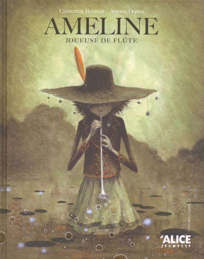 Couverture du livre « Ameline : joueuse de flûte » de Clémentine Beauvais, librairie Les Contes Infusés à Corte