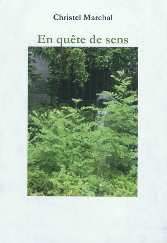 Couverture du livre « EN QUETE DE SENS » de Christel Marchal, librairie Les Contes Infusés à Corte