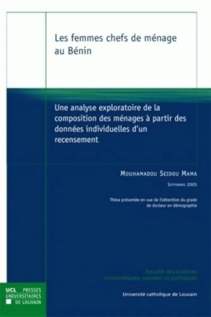 Couverture du livre « LES FEMMES CHEFS DE MENAGE AU BENIN » de Mama Seidou, librairie Les Contes Infusés à Corte