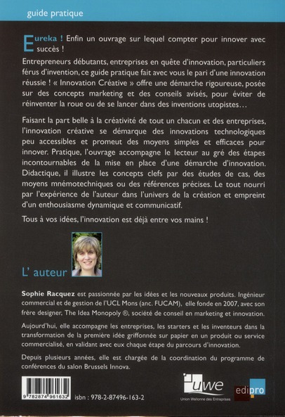 Quatrième de couverture de « INNOVATION CREATIVE »