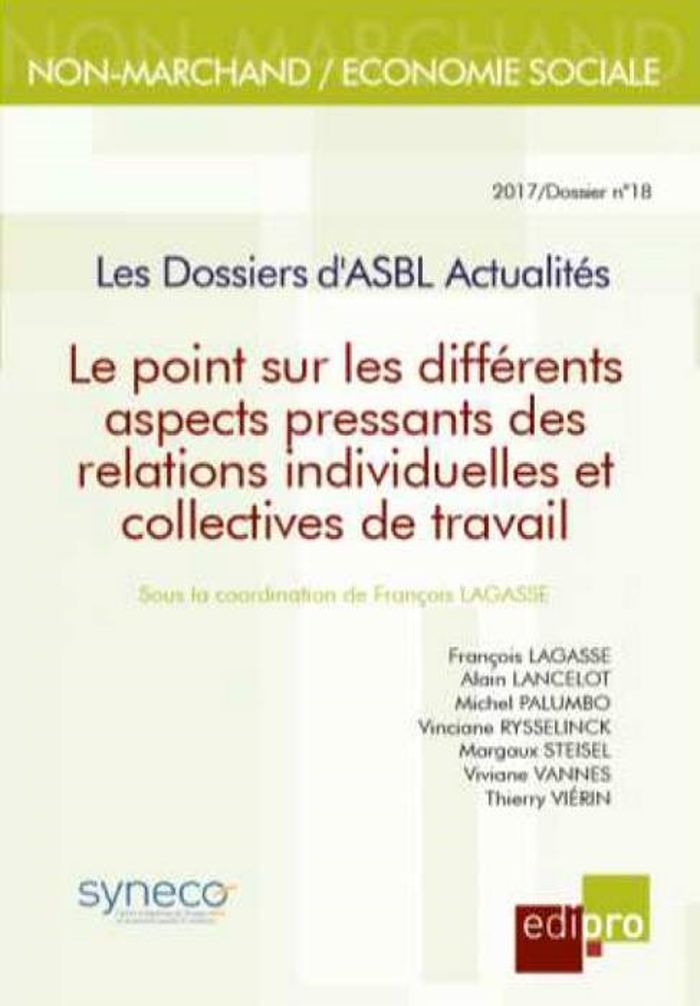 Couverture du livre « POINT SUR DIFFERENTS ASPECTS PRESSANTS DES RELATIONS INDIV. ET COLLECT. TRAVAIL », librairie Les Contes Infusés à Corte
