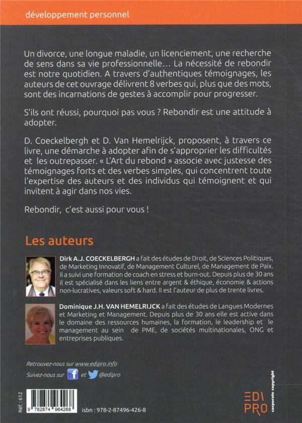 Quatrième de couverture de « L'ART DU REBOND ! »