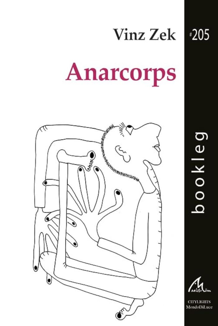 Couverture du livre « Anarcorps » de Vinz Zek, librairie Les Contes Infusés à Corte