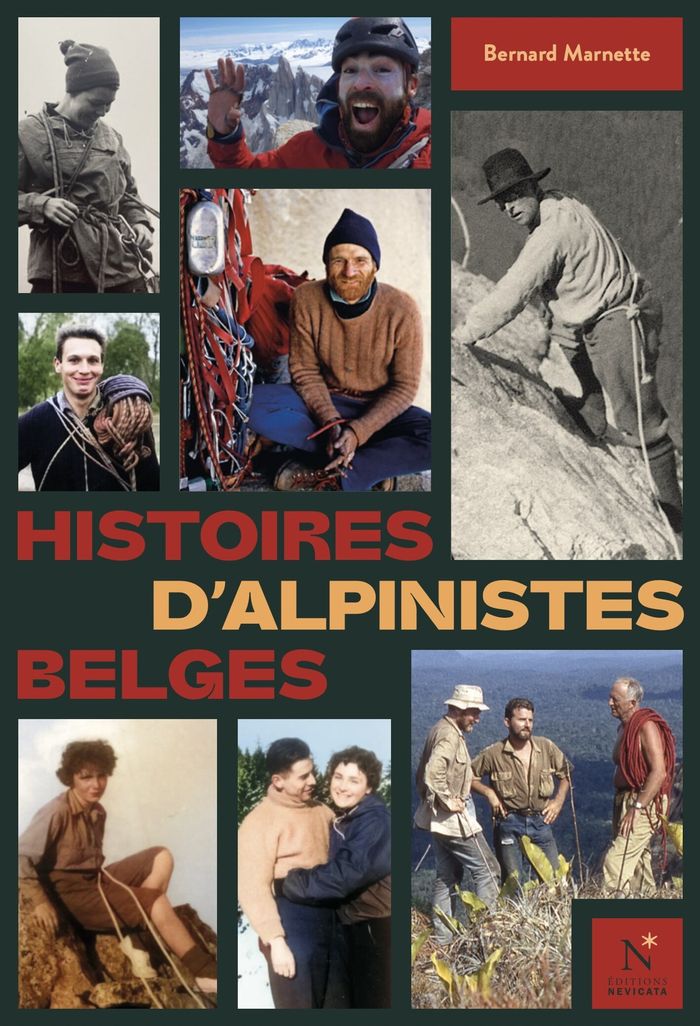 Couverture du livre « HISTOIRES D'ALPINISTES BELGES », librairie Les Contes Infusés à Corte
