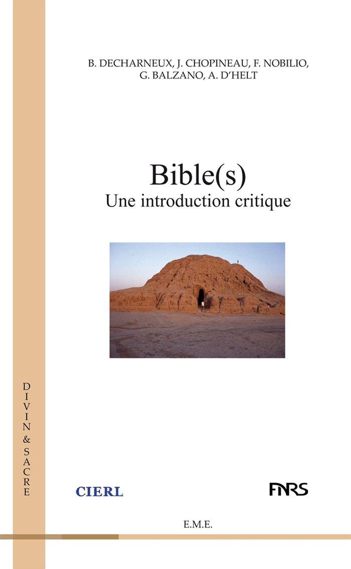 Couverture du livre « BIBLE(S) - UNE INTRODUCTION CRITIQUE », librairie Les Contes Infusés à Corte