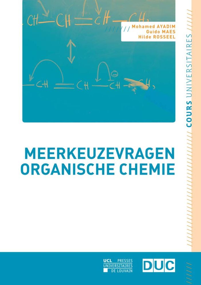 Couverture du livre « MEERKEUZEVRAGEN ORGANISCHE CHEMIE » de Mohamed Ayadim, librairie Les Contes Infusés à Corte