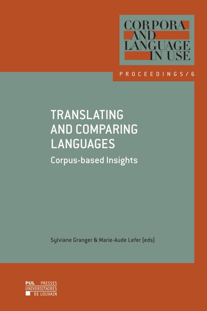 Couverture du livre « TRANSLATING AND COMPARING LANGUAGES - CORPUS-BASED INSIGHTS », librairie Les Contes Infusés à Corte