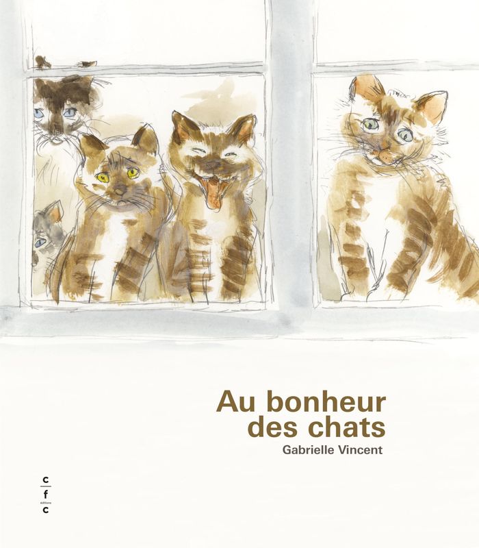 Couverture du livre « Au bonheur des chats », librairie Les Contes Infusés à Corte