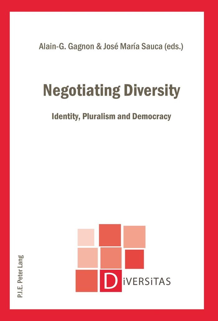 Couverture du livre « NEGOTIATING DIVERSITY - IDENTITY, PLURALISM AND DEMOCRACY », librairie Les Contes Infusés à Corte