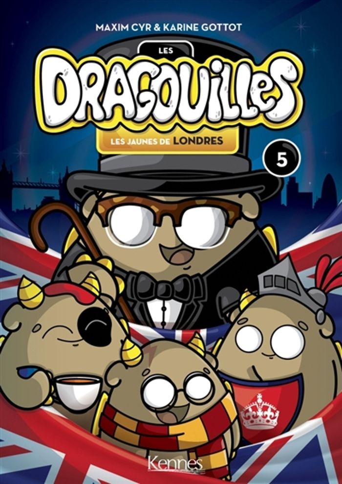 Couverture du livre « LES DRAGOUILLES T05 - LES JAUNES DE LONDRES » de Cyr/gottot, librairie Les Contes Infusés à Corte
