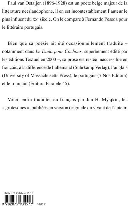 Quatrième de couverture de « LE TRUST DU PATRIOTISME ET AUTRES GROTESQUES »
