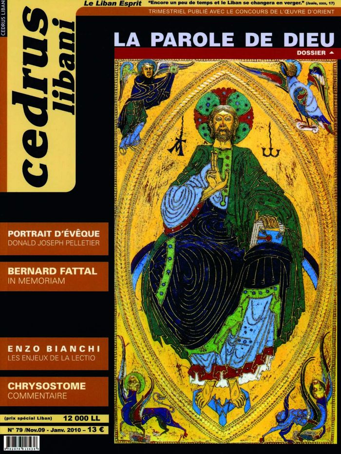 Couverture du livre « CEDRUS LIBANI N 79, LA PAROLE DE DIEU » de Collectif, librairie Les Contes Infusés à Corte