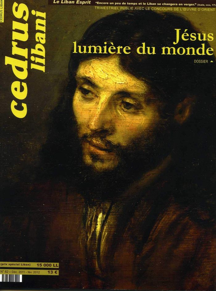 Couverture du livre « CEDRUS LIBANI N 82, JESUS, LUMIERE DU MONDE » de Collectif, librairie Les Contes Infusés à Corte