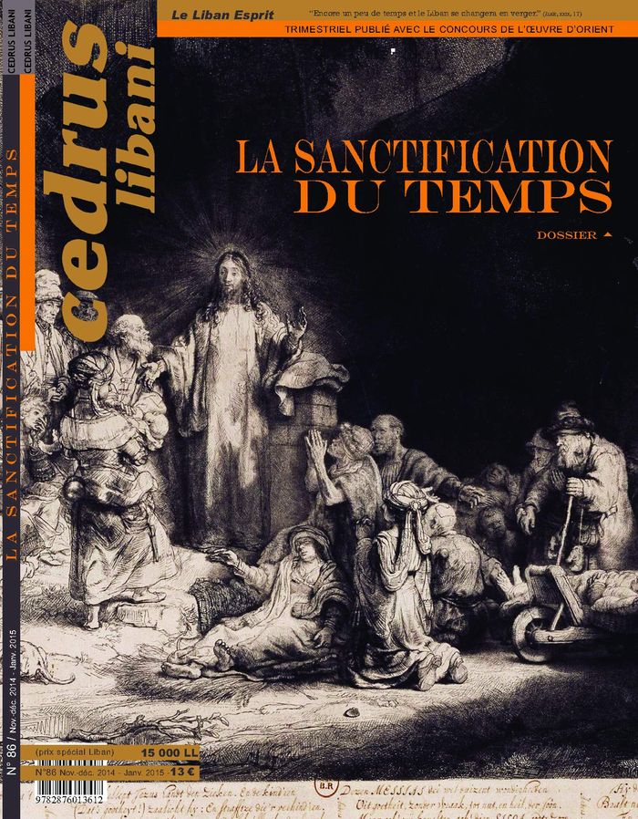 Couverture du livre « LA SANCTIFICATION DU TEMPS CEDRUS LIBANI 86 » de Collectif, librairie Les Contes Infusés à Corte