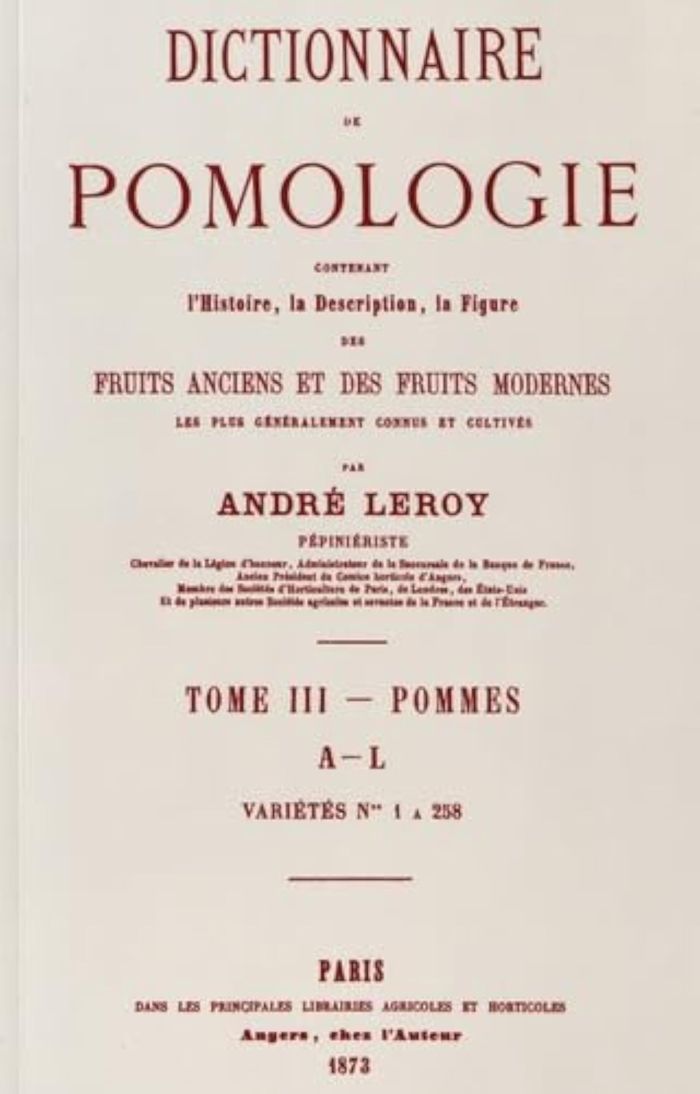 Couverture du livre « DICTIONNAIRE DE POMOLOGIE TOME 3 - POMMES » de Leroy Andre, librairie Les Contes Infusés à Corte