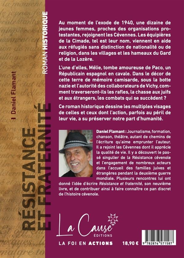 Quatrième de couverture de « Résistance et fraternité : Cévennes, 1940-1945 »