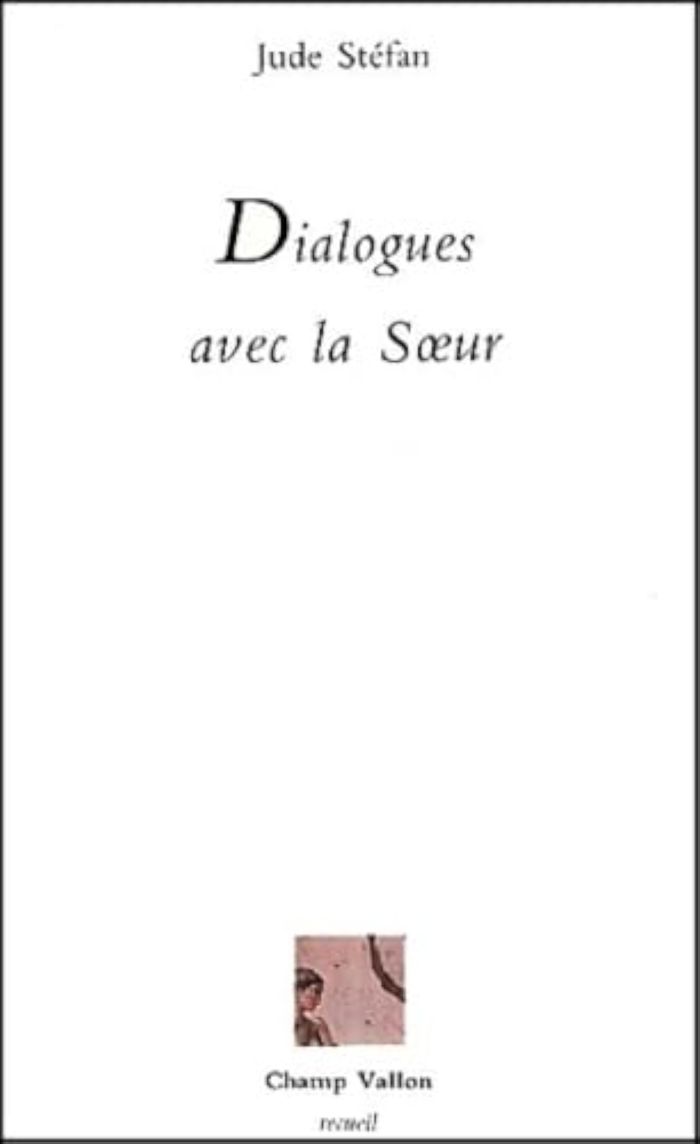 Couverture du livre « DIALOGUES AVEC LA SOEUR », librairie Les Contes Infusés à Corte