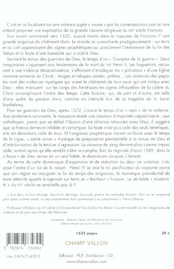 Quatrième de couverture de « LES GUERRIERS DE DIEU »