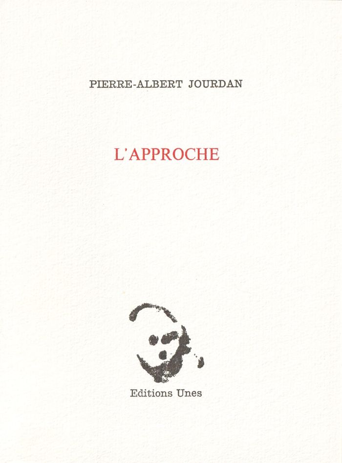 Couverture du livre « APPROCHE », librairie Les Contes Infusés à Corte