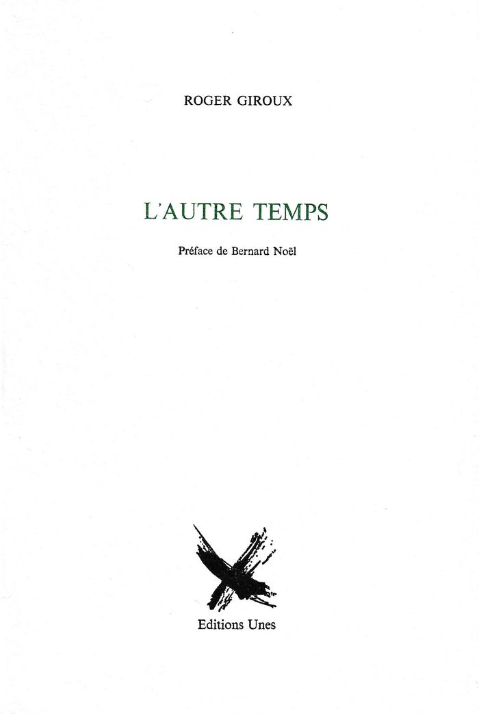 Couverture du livre « L'AUTRE TEMPS » de Giroux/noel, librairie Les Contes Infusés à Corte