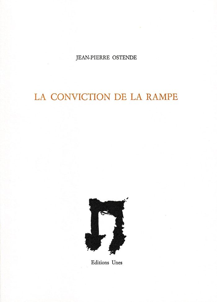 Couverture du livre « LA CONVICTION DE LA RAMPE », librairie Les Contes Infusés à Corte