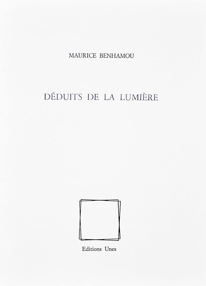 Couverture du livre « DEDUITS DE LA LUMIERE », librairie Les Contes Infusés à Corte