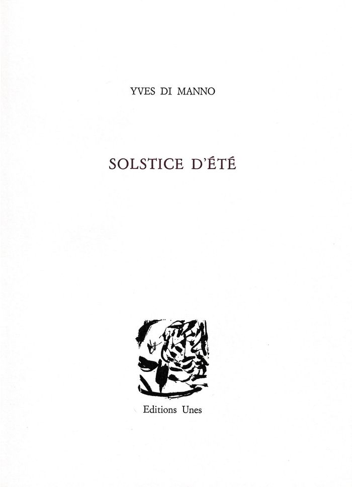 Couverture du livre « SOLSTICE D'ETE », librairie Les Contes Infusés à Corte