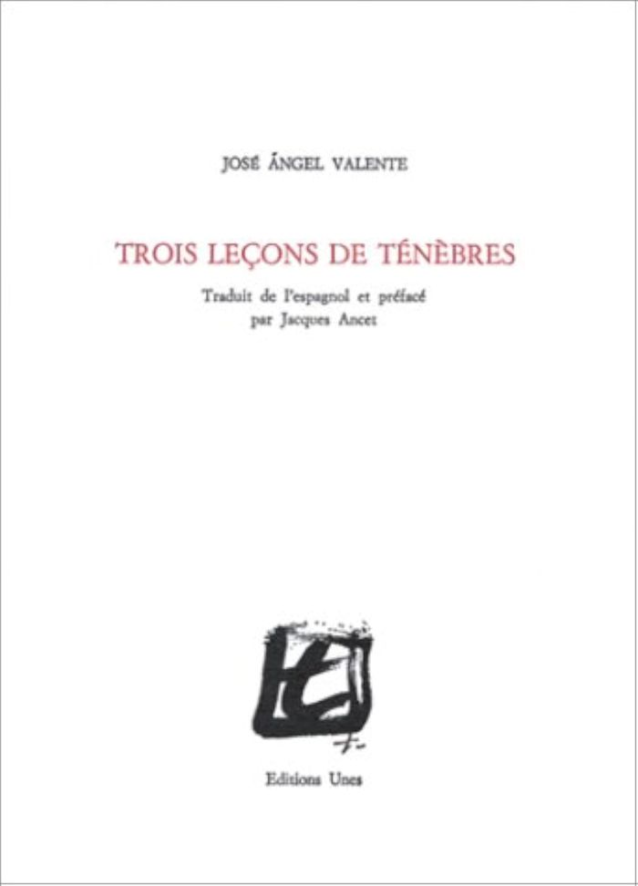 Couverture du livre « TROIS LECONS DE TENEBRES », librairie Les Contes Infusés à Corte