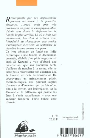 Quatrième de couverture de « PENIS D'ORTEIL »