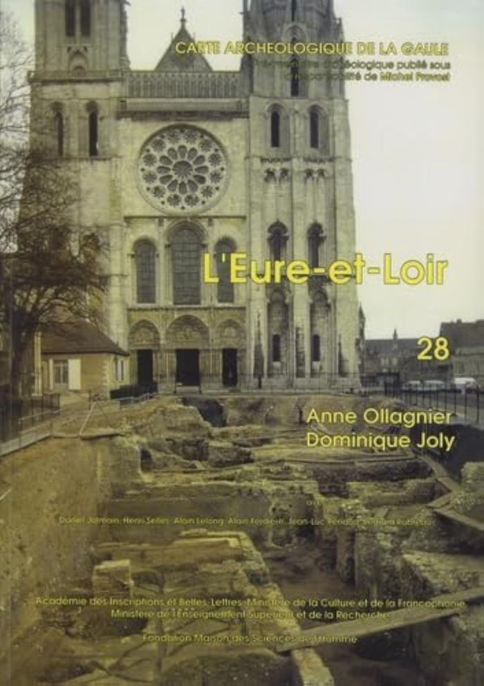 Couverture du livre « CARTE ARCHEOLOGIQUE DE LA GAULE 28 - L'EURE-ET-LOIRE » de Ollagnier/joly, librairie Les Contes Infusés à Corte