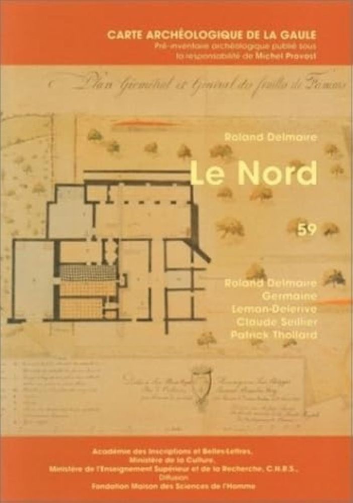 Couverture du livre « CARTE ARCHEOLOGIQUE DE LA GAULE 59 - LE NORD » de Delmaire/seillier, librairie Les Contes Infusés à Corte