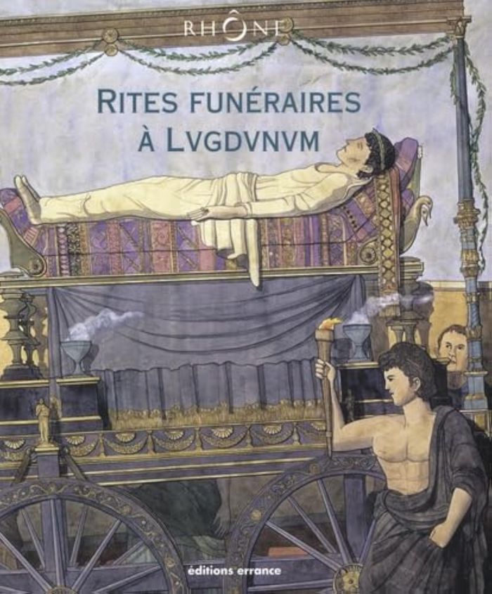 Couverture du livre « RITES FUNERAIRES A LUGDUNUM », librairie Les Contes Infusés à Corte