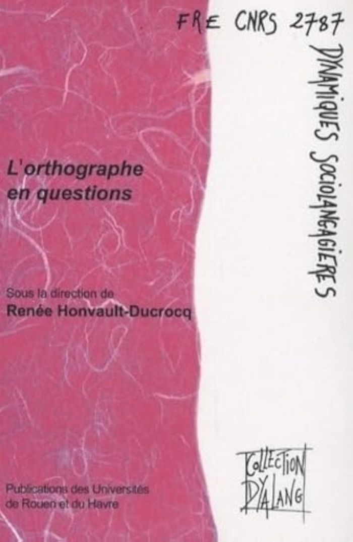 Couverture du livre « L'ORTHOGRAPHE EN QUESTIONS » de R. Honvault-Ducrocq, librairie Les Contes Infusés à Corte