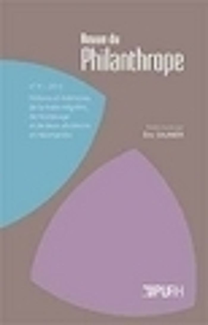 Couverture du livre « LA REVUE DU PHILANTHROPE, N  4/2013 » de Eric Saunier, librairie Les Contes Infusés à Corte