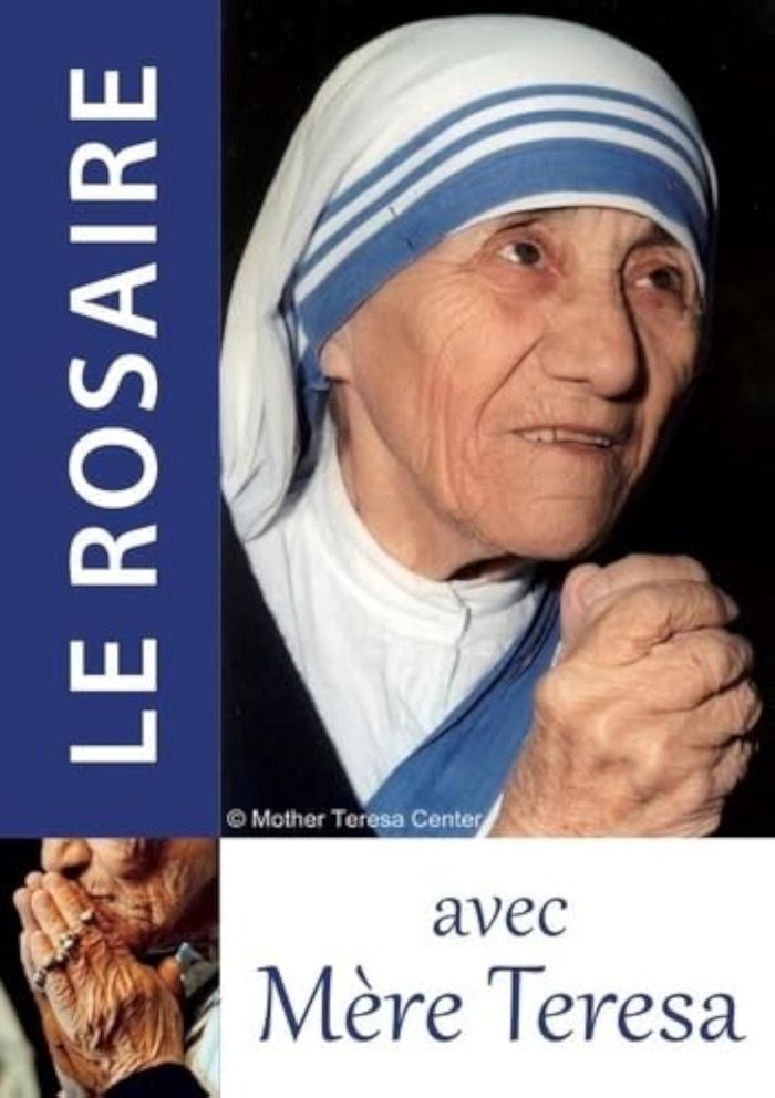 Couverture du livre « Le rosaire avec mère Teresa », librairie Les Contes Infusés à Corte