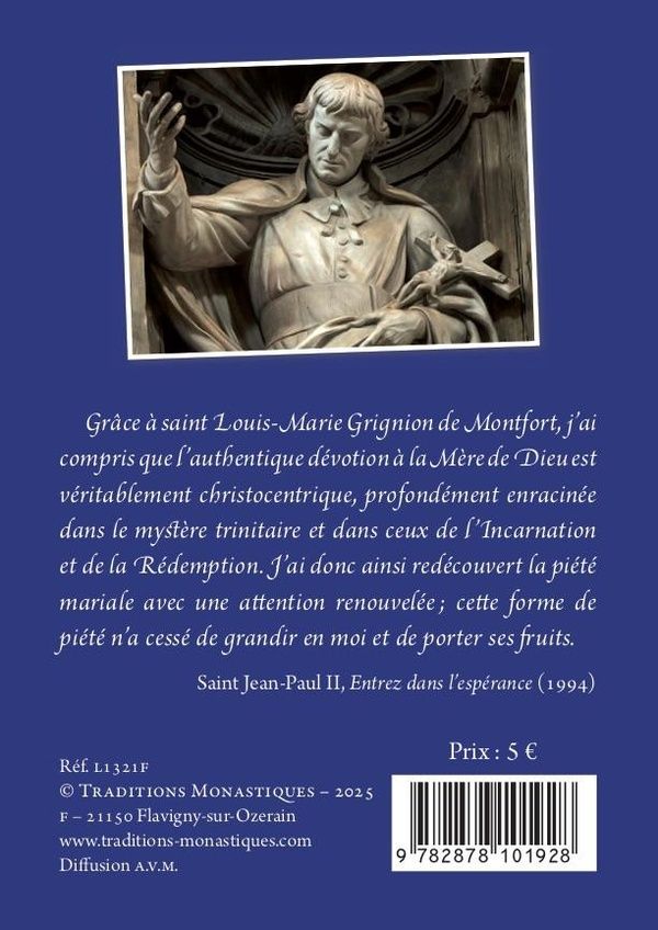 Quatrième de couverture de « Le rosaire avec saint Louis-Marie Grignion de Montfort »